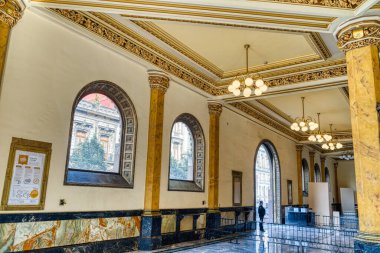Mexico City, Mexico - January 2022 : Main Cathedral Interior, HDR 