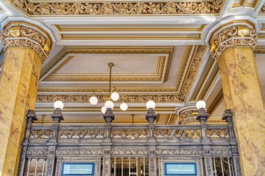 Mexico City, Mexico - January 2022 : Main Cathedral Interior, HDR 