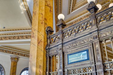 Mexico City, Mexico - January 2022 : Main Cathedral Interior, HDR 