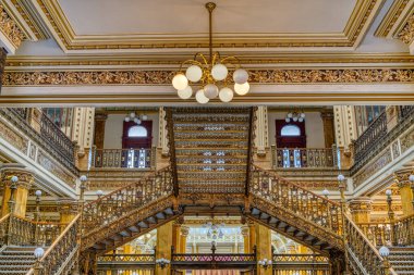 Mexico City, Mexico - January 2022 : Main Cathedral Interior, HDR 