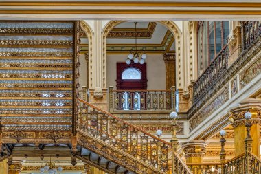 Mexico City, Mexico - January 2022 : Main Cathedral Interior, HDR 