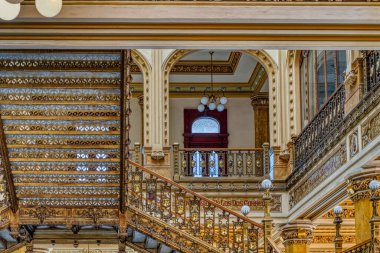Mexico City, Mexico - January 2022 : Main Cathedral Interior, HDR 