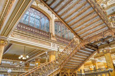 Mexico City, Mexico - January 2022 : Main Cathedral Interior, HDR 