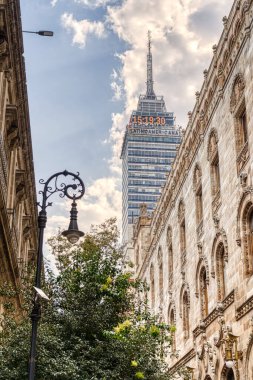 Mexico City, February 2022 : Historical center in cloudy weather.