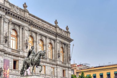 Mexico City, February 2022 : Historical center in cloudy weather.