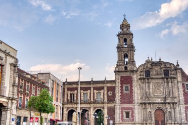 Mexico City, Mexico - January 2022 : Historical center in wintertime.