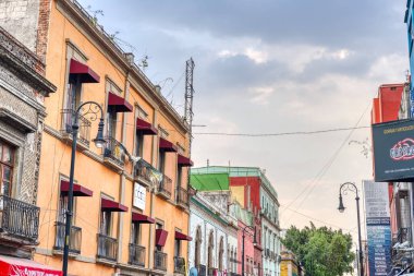 Mexico City, Mexico - January 2022 : Historical center in wintertime.