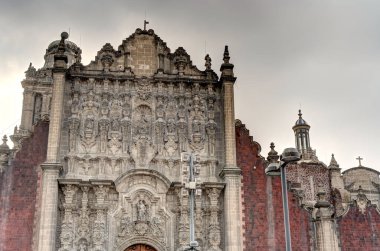 Mexico City, Mexico - January 2022 : Historical center in wintertime.