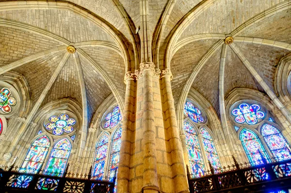 Leon Spain Juy 2020 Cathedral Interior Hdr Image — 스톡 사진