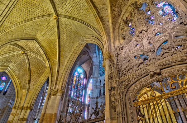 Leon Spain Juy 2020 Cathedral Interior Hdr Image — Stock Photo, Image