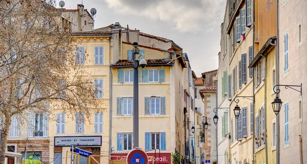 Marseilles France March 2022 Historical Center View Hdr Image — Stockfoto