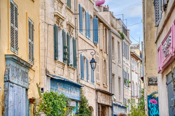 Marseilles France March 2022 Historical Center View Hdr Image — Stock Photo, Image