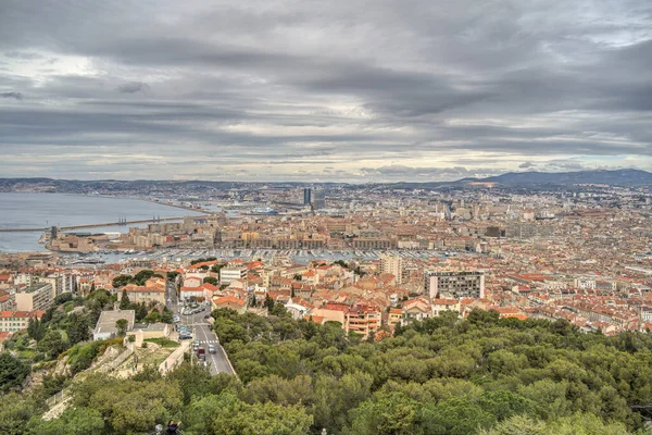 Marseilles France March 2022 Historical Center View Hdr Image — Photo