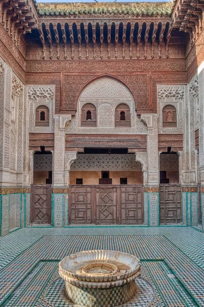 Meknes Morocco January 2020 Bou Inania Madrasa Або Ісламська Школа — стокове фото