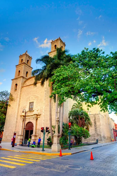 Merida Mexico January 2017 Historical Center Sunny Weather — 图库照片