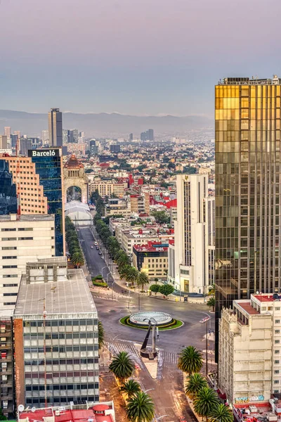 Mexico City January 2022 Cityscape Wintertime Hdr Image —  Fotos de Stock
