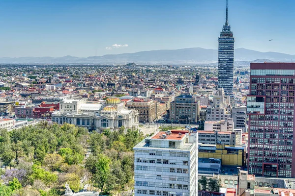 Мехико Январь 2022 Городской Пейзаж Зимой Hdr Image — стоковое фото