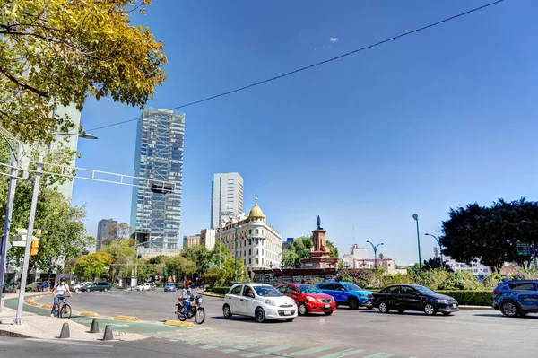 Mexico City Mexico January 2022 Neighborhood Reforma Avenue Sunny Weather —  Fotos de Stock