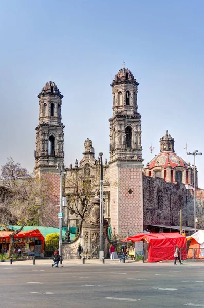 Mexico City February 2022 Historical Center Cloudy Weather — Fotografia de Stock