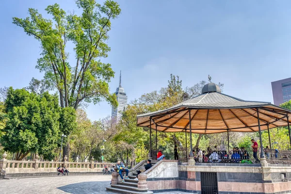 Mexico City February 2022 Historical Center Cloudy Weather — Foto Stock