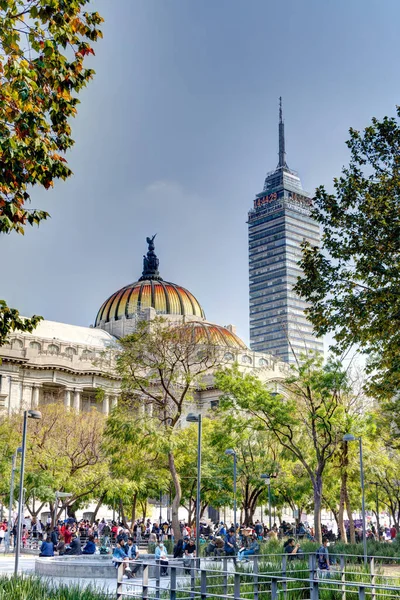 Mexico City February 2022 Historical Center Cloudy Weather — Foto de Stock