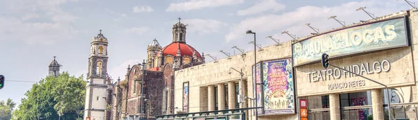 Mexico City February 2022 Historical Center Cloudy Weather — Fotografia de Stock