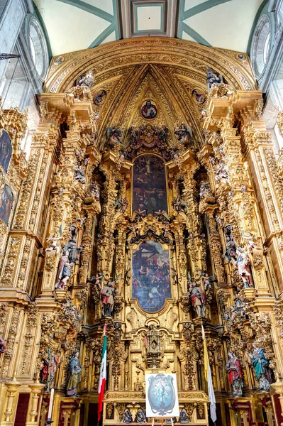 Mexico City Mexico January 2022 Main Cathedral Interior Hdr — Foto de Stock