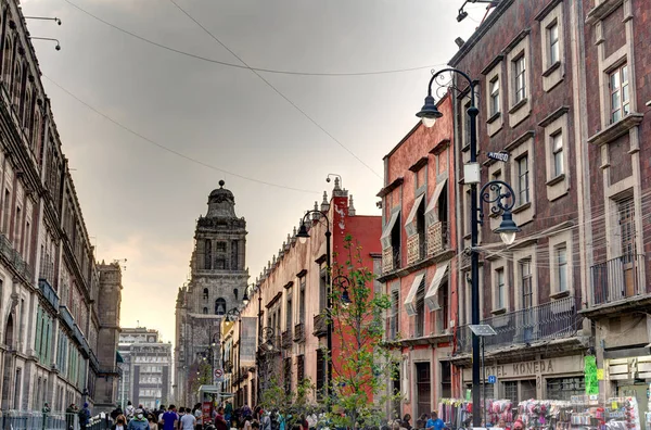 Mexico City Mexico January 2022 Historical Center Wintertime — 图库照片