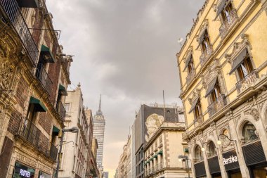 Mexico City, Mexico - January 2022 : Historical center in wintertime.