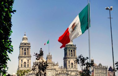 Mexico City, Mexico - January 2022 : Historical center in wintertime.