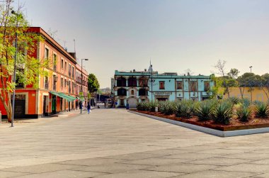 Mexico City, Mexico - January 2022 : Historical center in wintertime.