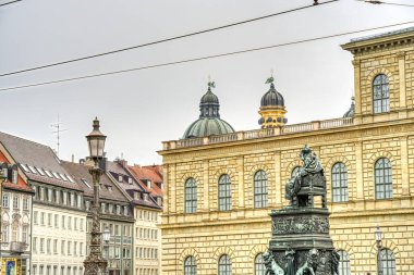 Munich, Germany : November 2021 : Historical center in autumn
