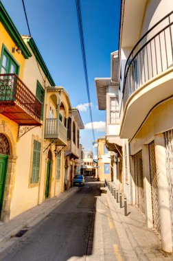Nicosia, Cyprus - October 2019 : Historical center of South Nicosia in sunny weather
