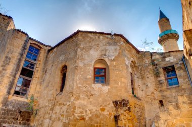 Nicosia, Cyprus - October 2019 : Historical center of South Nicosia in sunny weather