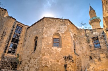 Nicosia, Cyprus - October 2019 : Historical center of South Nicosia in sunny weather