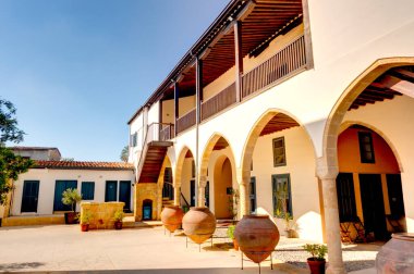 Nicosia, Cyprus - October 2019 : Historical center of South Nicosia in sunny weather