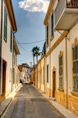 Nicosia, Cyprus - October 2019 : Historical center of South Nicosia in sunny weather