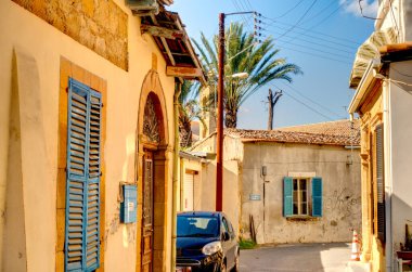 Nicosia, Cyprus - October 2019 : Historical center of South Nicosia in sunny weather