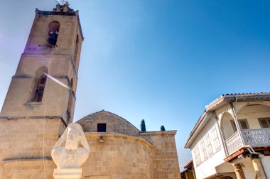 Nicosia, Cyprus - October 2019 : Historical center of South Nicosia in sunny weather
