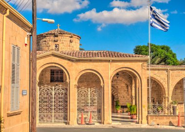 Nicosia, Cyprus - October 2019 : Historical center of South Nicosia in sunny weather