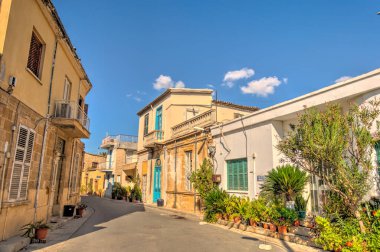 Nicosia, Cyprus - October 2019 : Historical center of South Nicosia in sunny weather