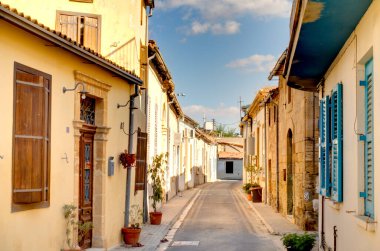 Nicosia, Cyprus - October 2019 : Historical center of South Nicosia in sunny weather