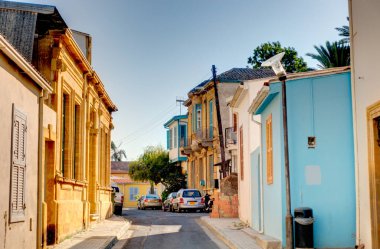 Nicosia, Cyprus - October 2019 : Historical center of South Nicosia in sunny weather