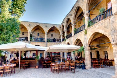 Nicosia, Cyprus - October 2019 : Historical center of South Nicosia in sunny weather