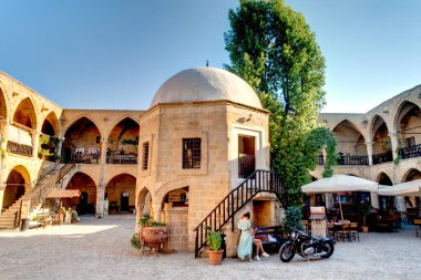 Nicosia, Cyprus - October 2019 : Historical center of South Nicosia in sunny weather