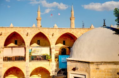 Nicosia, Cyprus - October 2019 : Historical center of South Nicosia in sunny weather