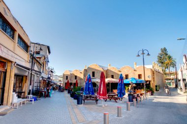 Nicosia, Cyprus - October 2019 : Historical center of South Nicosia in sunny weather
