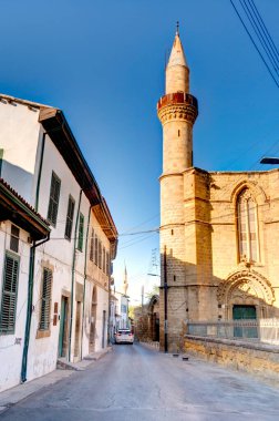 Nicosia, Cyprus - October 2019 : Historical center of South Nicosia in sunny weather