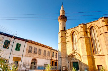 Nicosia, Cyprus - October 2019 : Historical center of South Nicosia in sunny weather