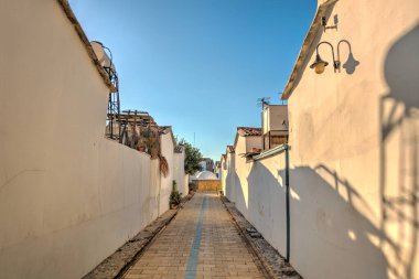 Nicosia, Cyprus - October 2019 : Historical center of South Nicosia in sunny weather
